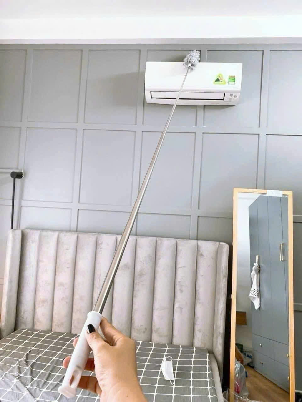 Chổi Quét Trần Nhà Đa Năng Gấp Gọn inox