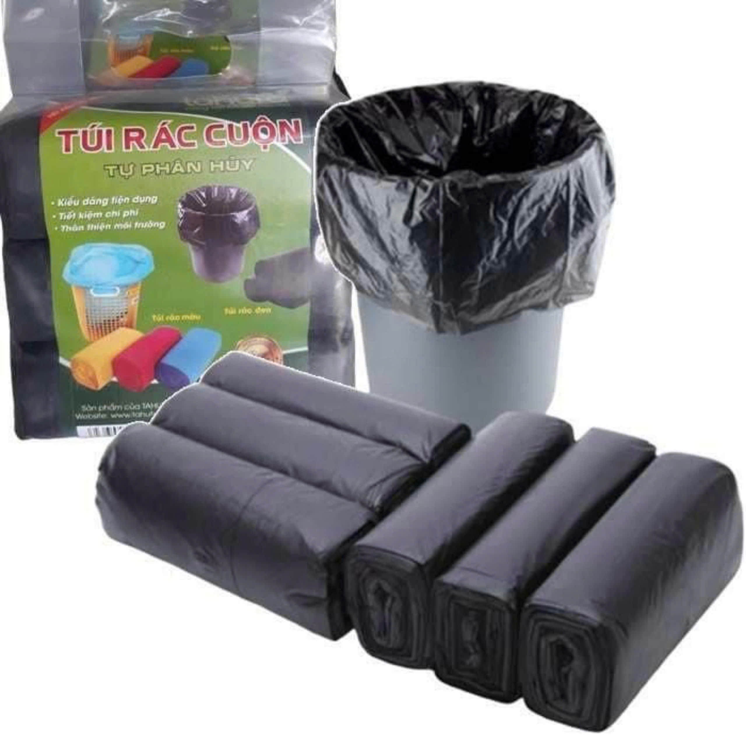 SET TÚI RÁC 3 CUỘN TỰ PHÂN HUỶ