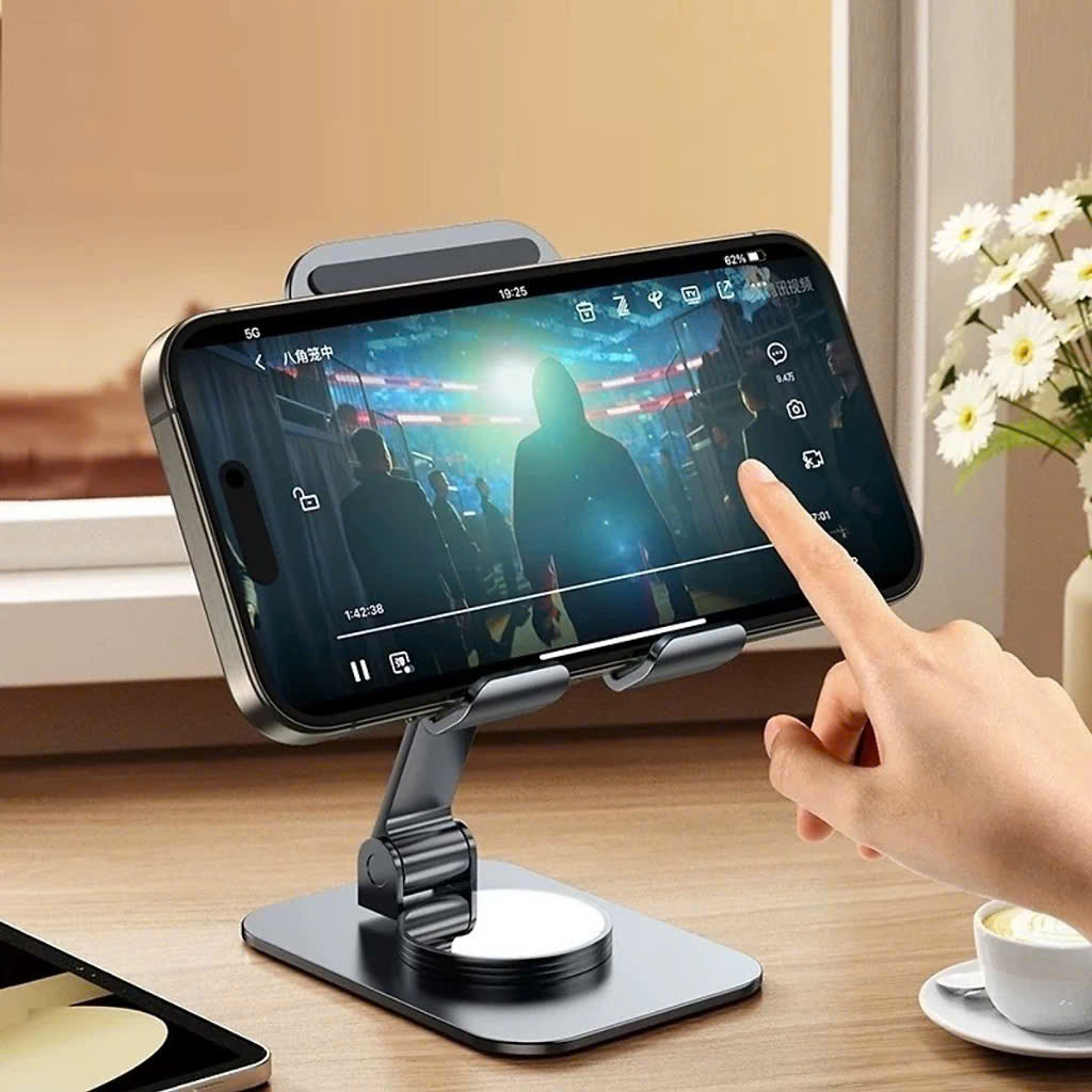 Giá đỡ điện thoại để bàn chân xoay 360 độ tiện lợi