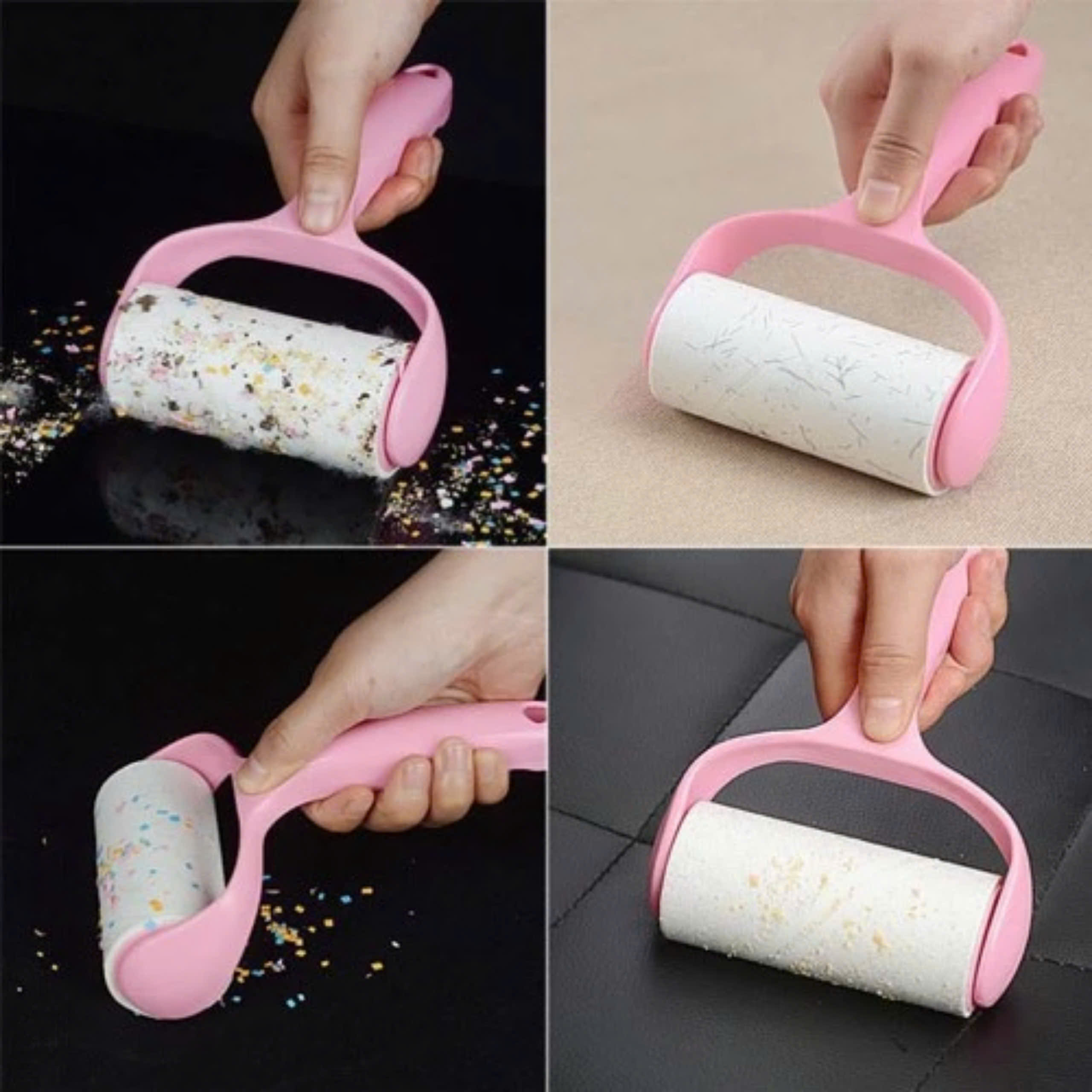 Cây Lăn Bụi Làm Sạch Quần Áo - Cây Lăn Kèm 2 Lõi Thay Thế