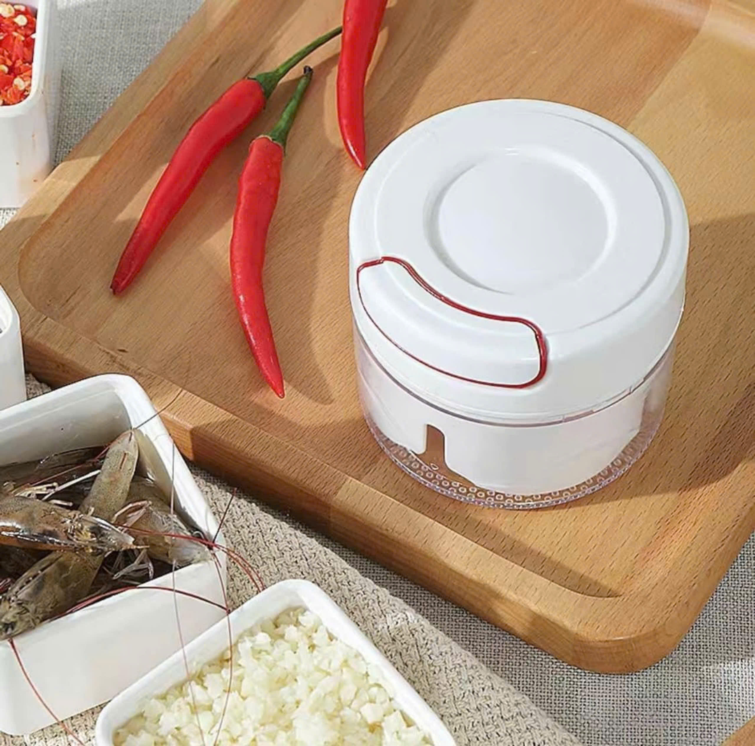 MÁY CHOPPER XAY TỎI THỊT THỰC PHẨM BẰNG TAY