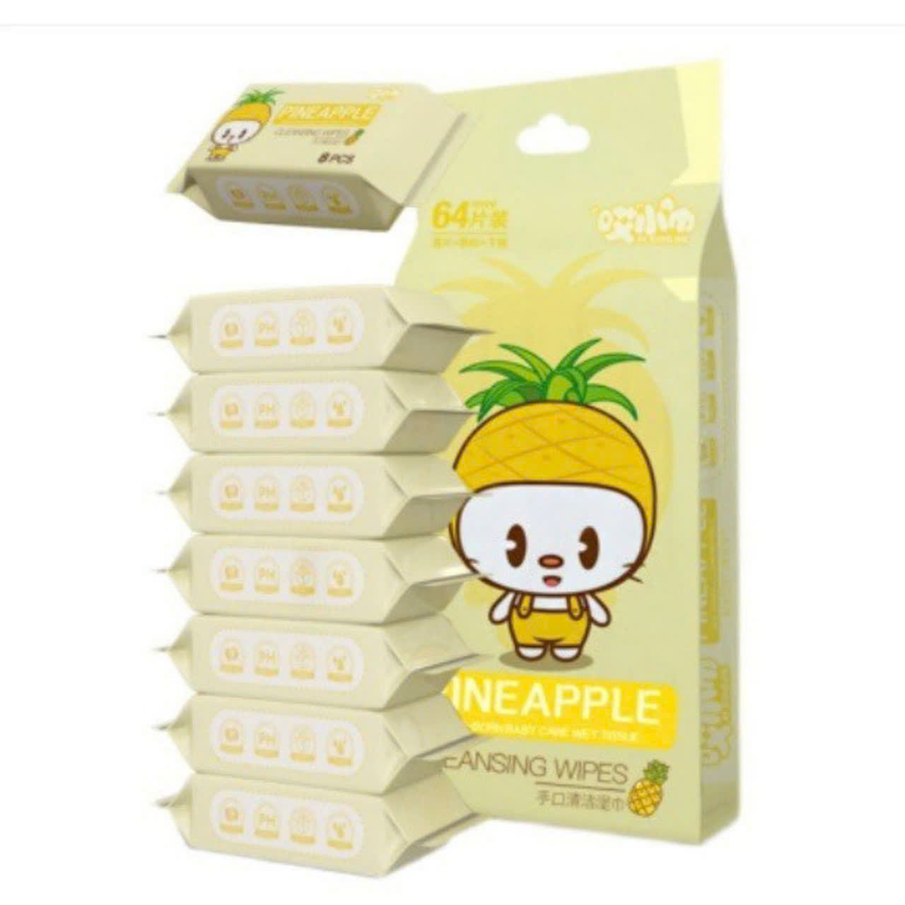 SET 8 GÓI KHĂN ƯỚT MINI TIỆN DỤNG HÌNH SIÊU DỄ THƯƠNG