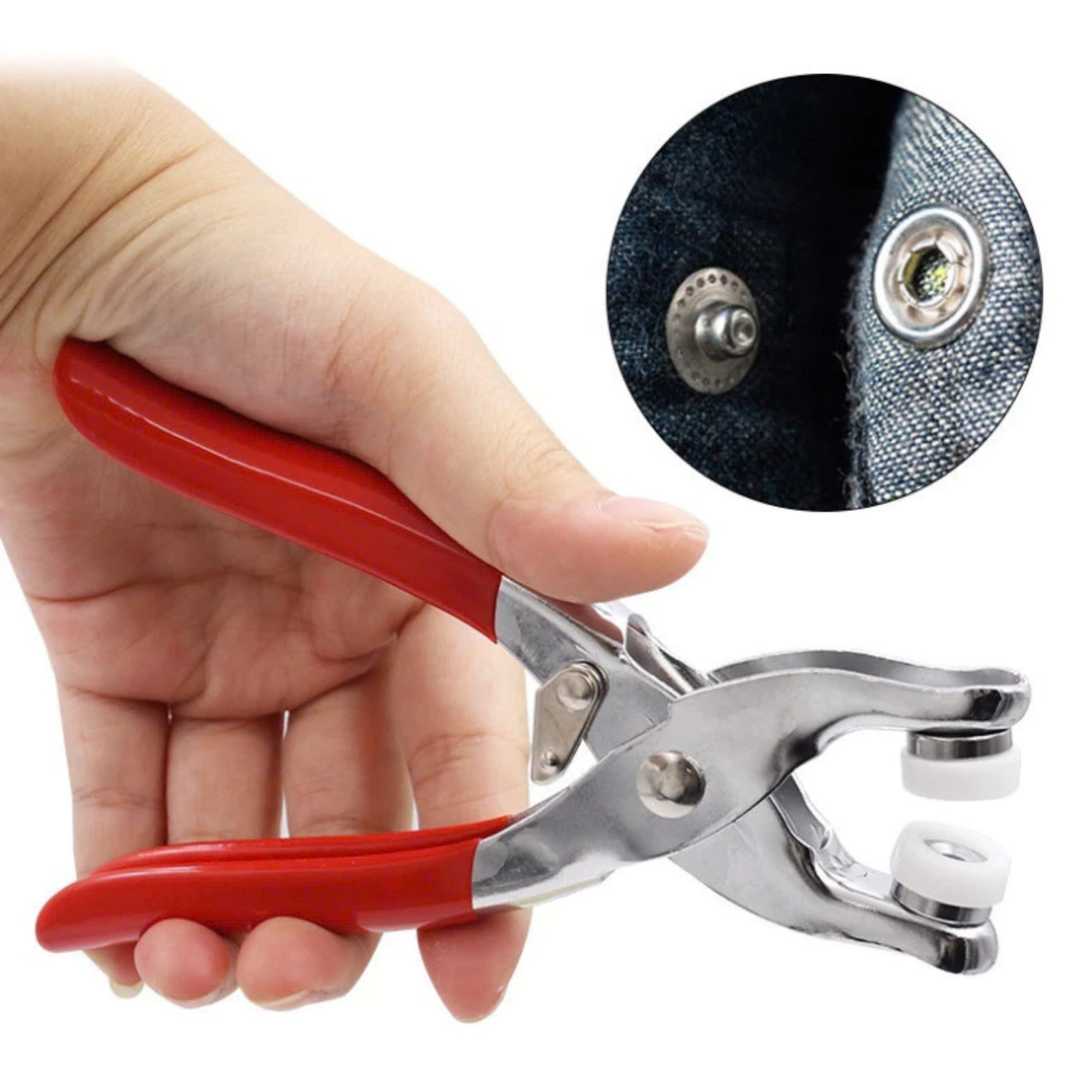 Kìm Bấm Khuy Áo TẶNG Kèm 100 Cúc Bấm