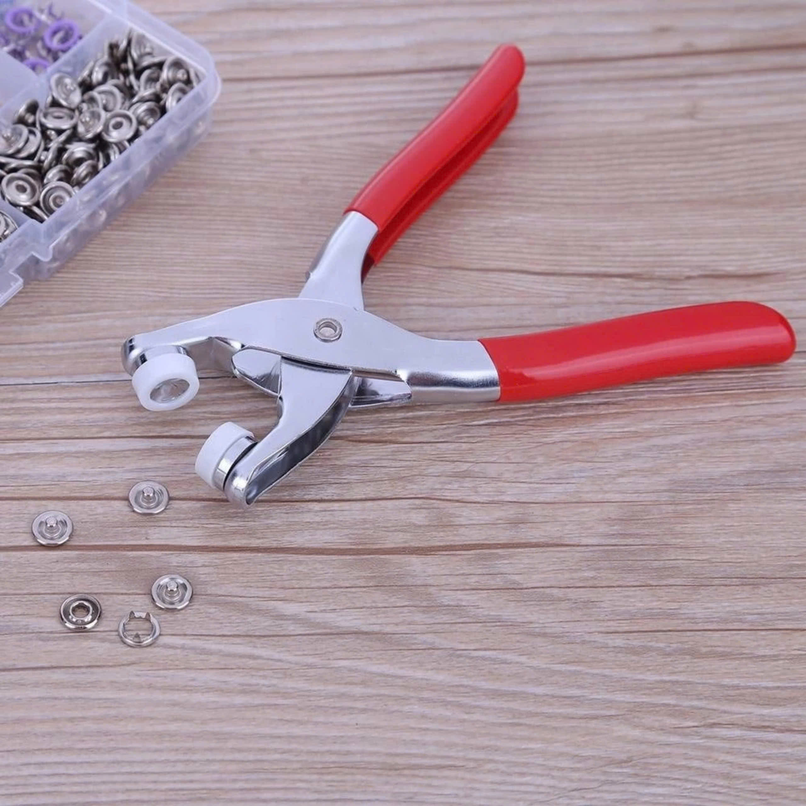 Kìm Bấm Khuy Áo TẶNG Kèm 100 Cúc Bấm