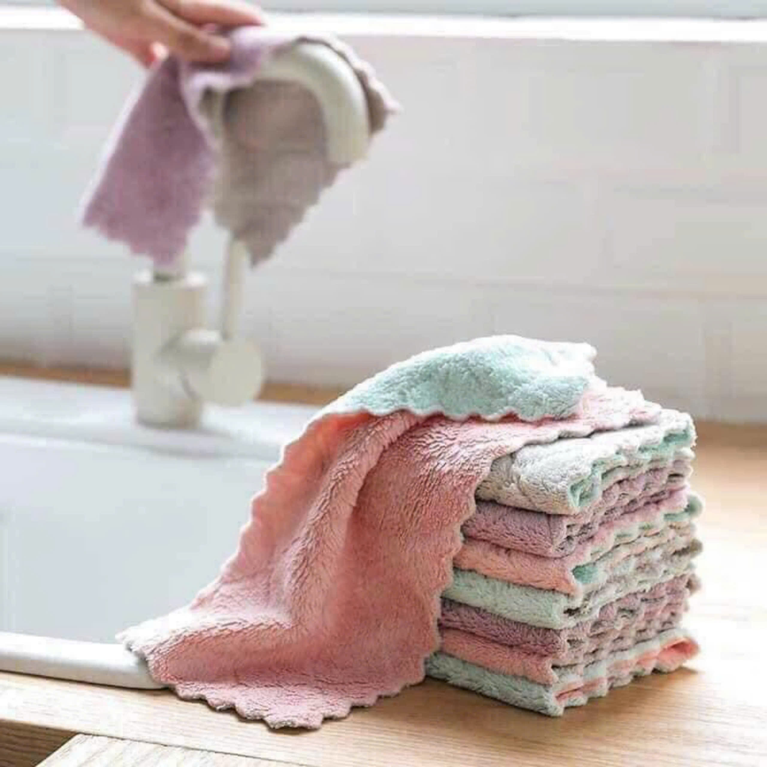 SET 10 KHĂN LAU ĐA NĂNG 2 MẶT