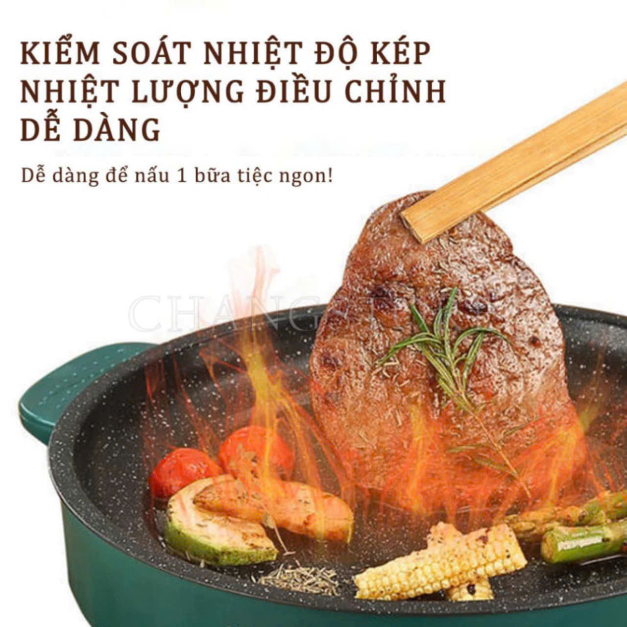 Chảo Nướng Điện Đa Năng 2 NẤC NHIỆT