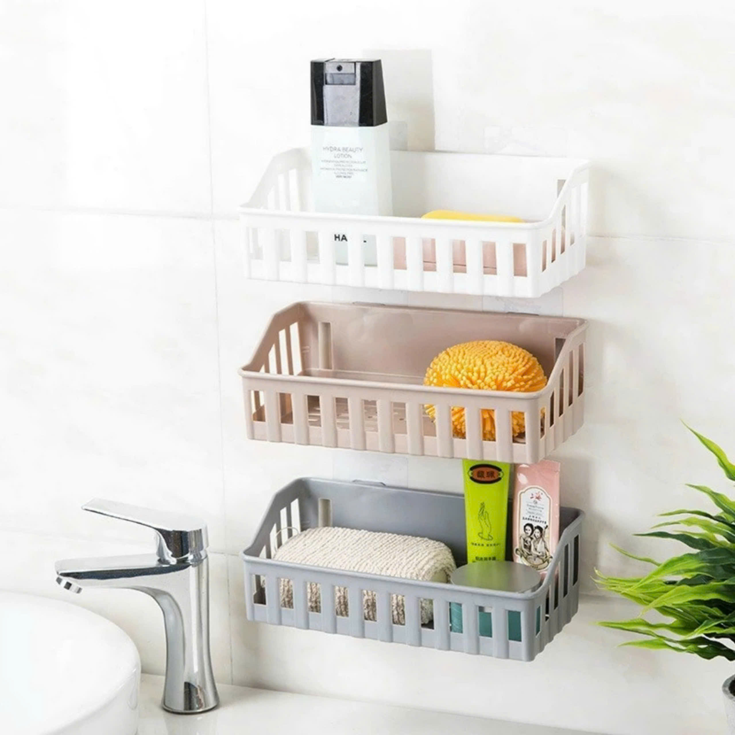 KỆ DÁN TƯỜNG ĐỂ ĐỒ HÌNH CHỮ NHẬT