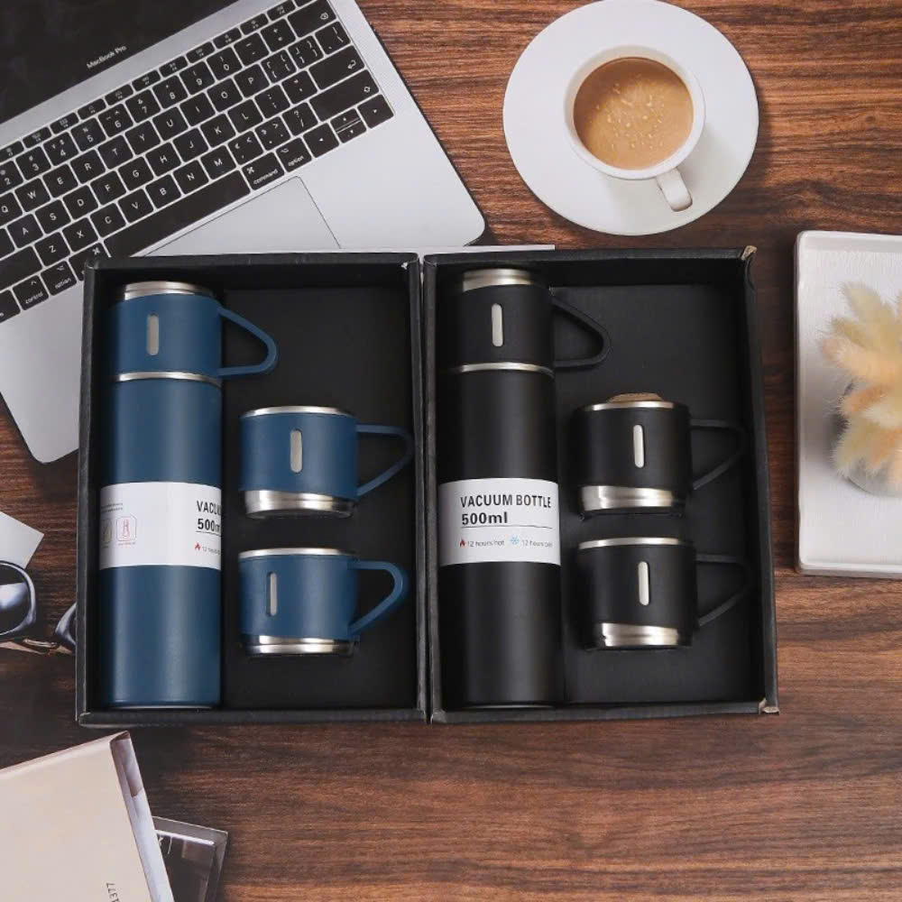 Set Bình Giữ Nhiệt 500ml Kèm 2 Cốc