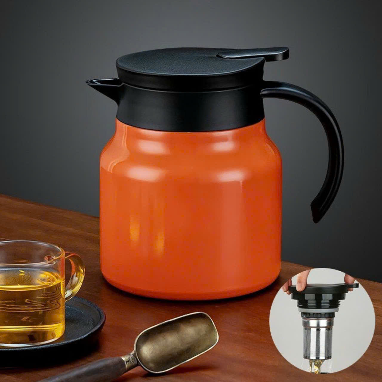 Ấm Pha Trà Giữ Nhiệt Có Bộ Lọc Trà  1000ml