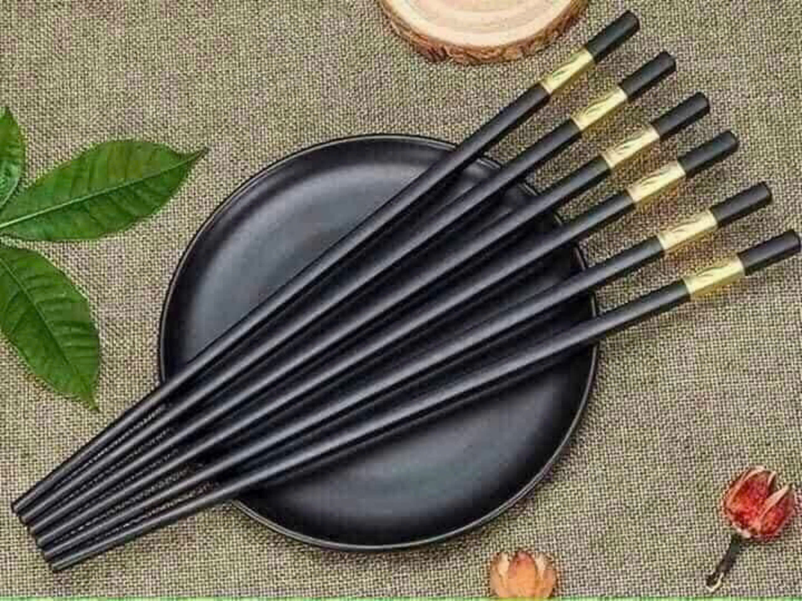 Set 10 Đôi Đũa Mạ Vàng