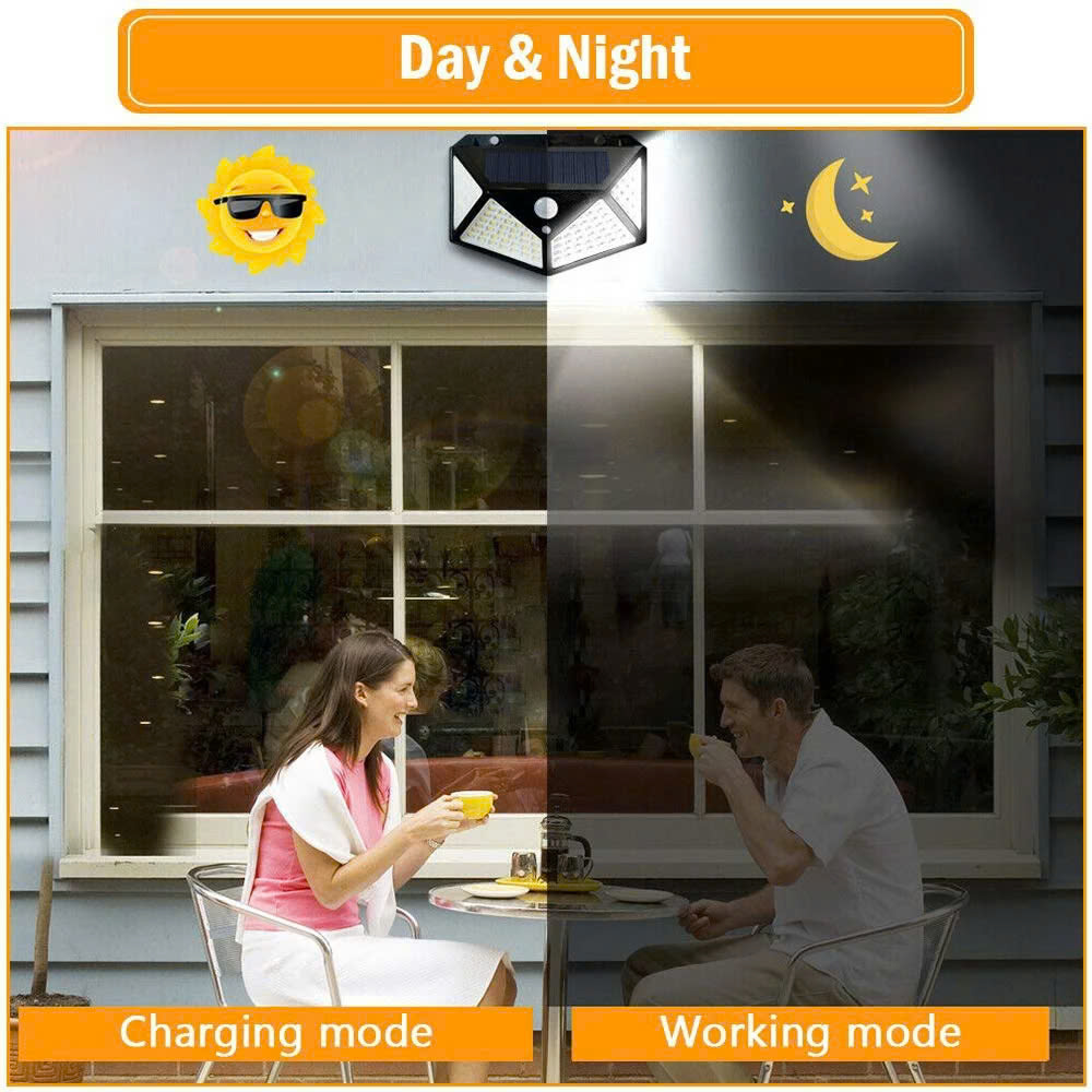 ĐÈN NĂNG LƯỢNG MẶT TRỜI 100 LED