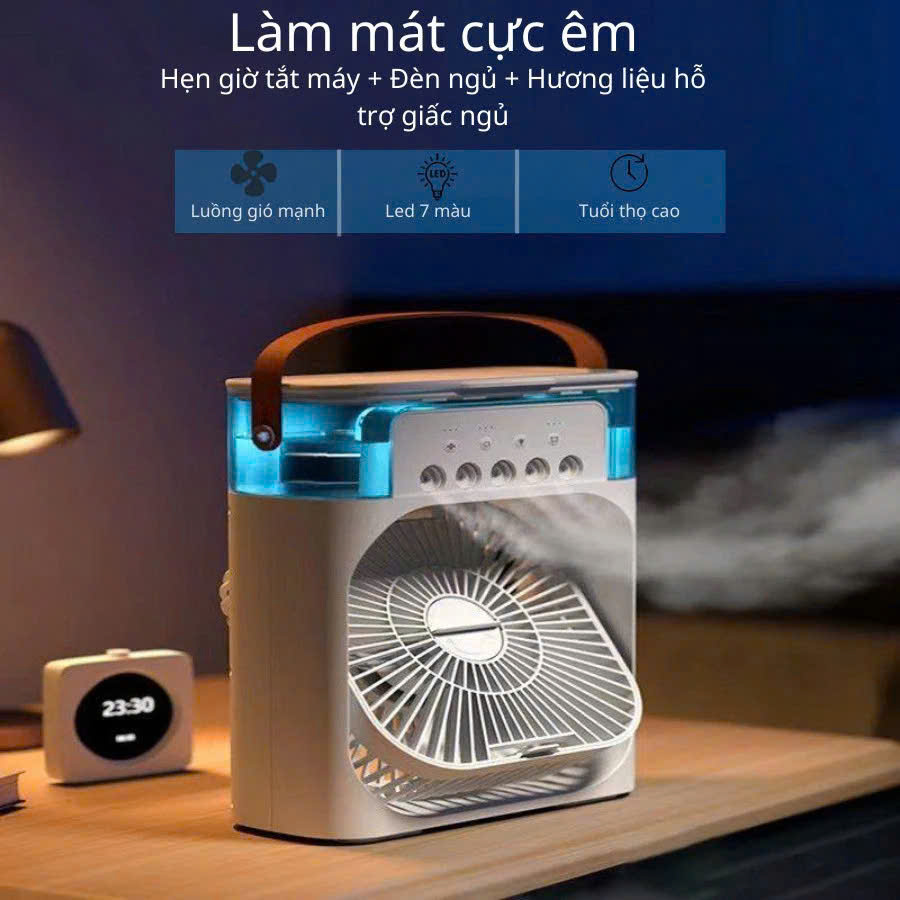 Quạt hơi nước , phun sương mini cắm điện