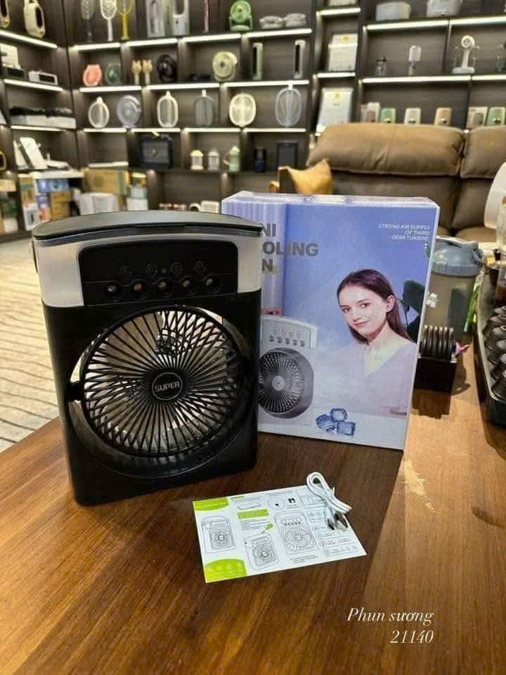 Quạt hơi nước , phun sương mini cắm điện