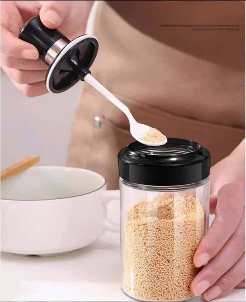 SEt 4 Lọ Đựng Gia Vị Kèm Muỗng Cực Xịn