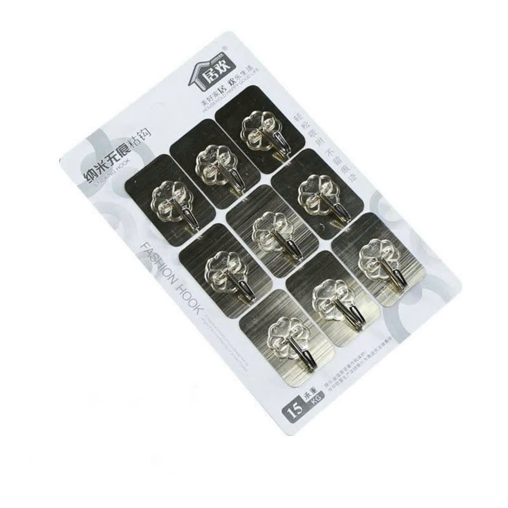 Vỉ móc dán tường vỉ 9 cái.