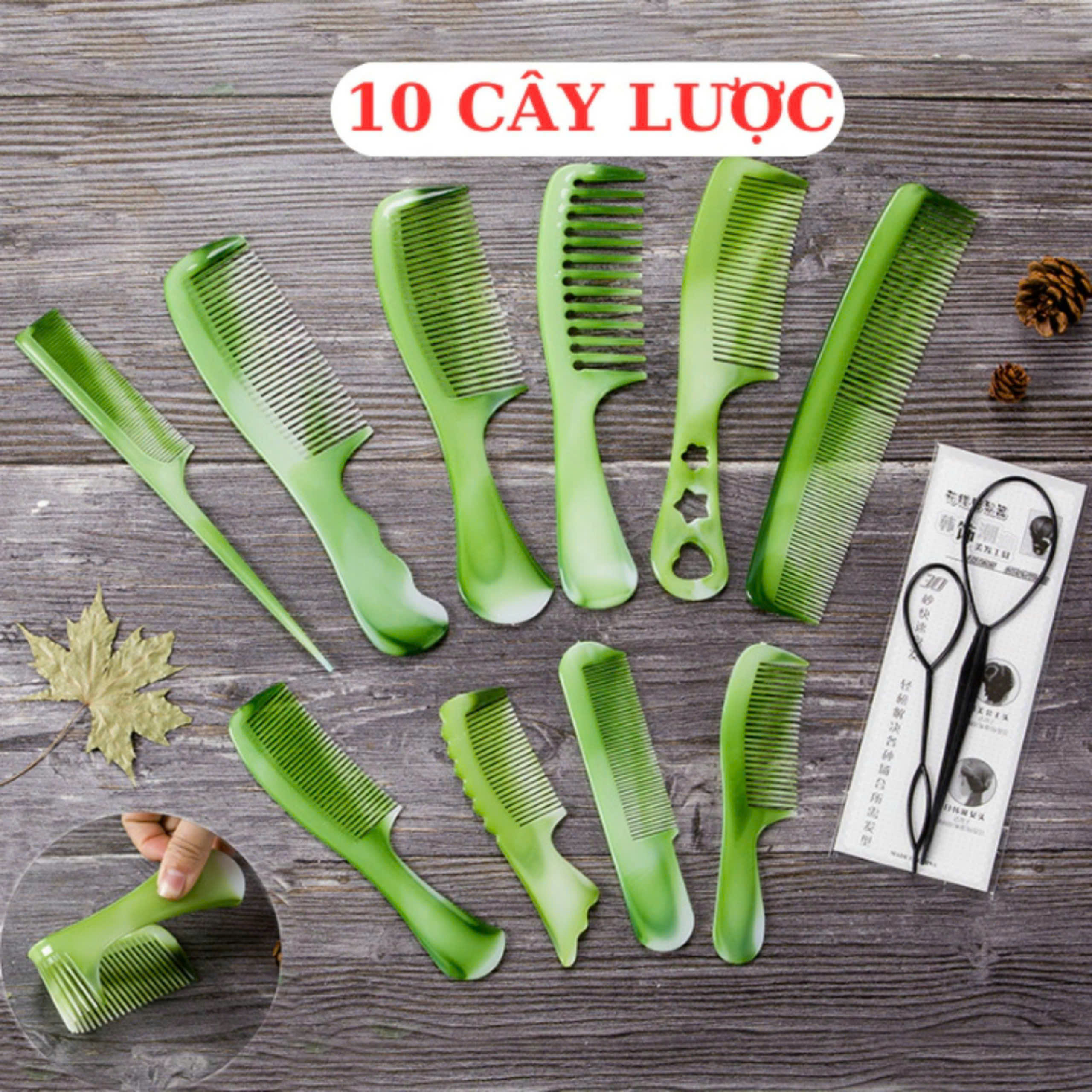 SET 10 LƯỢC CHẢI TÓC
