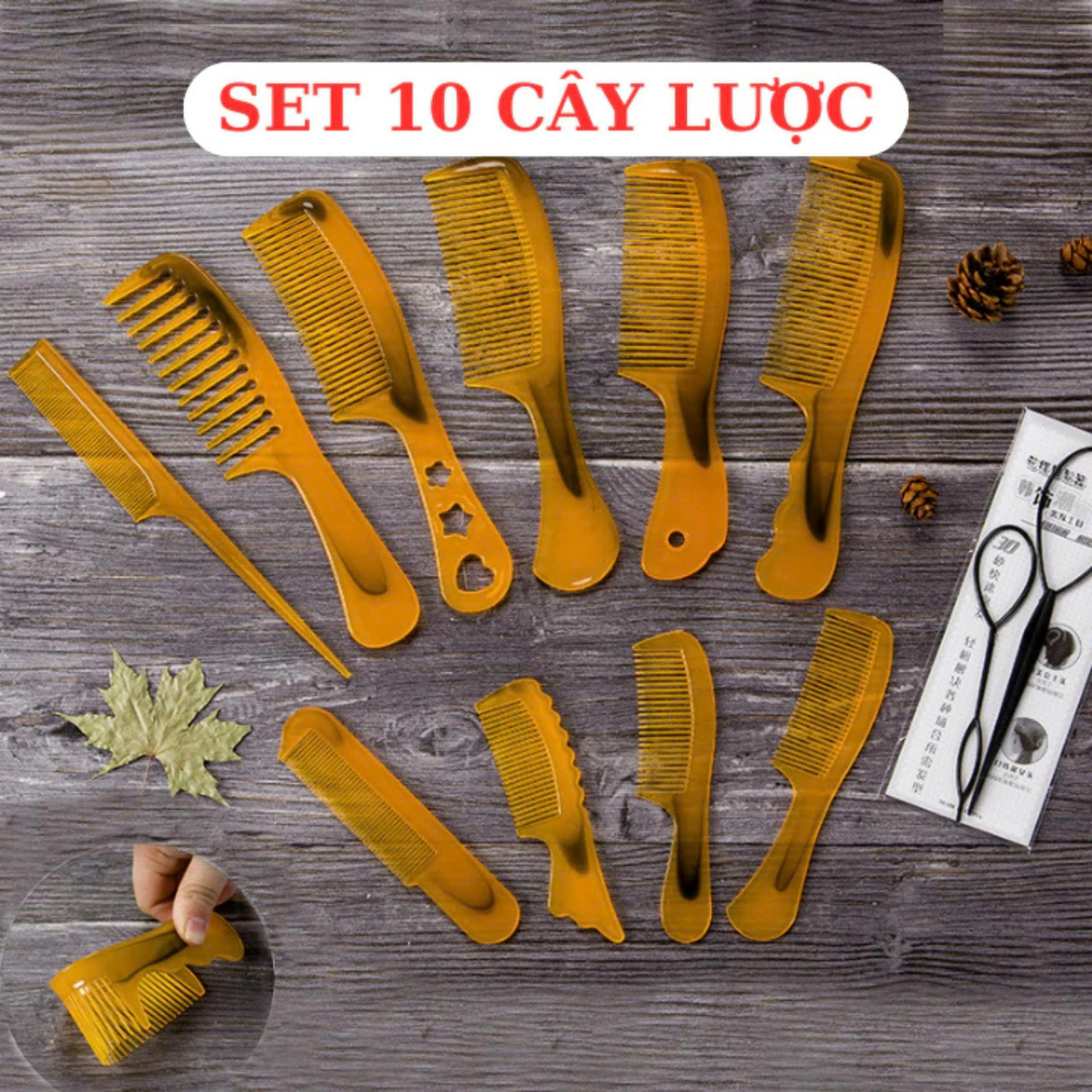 SET 10 LƯỢC CHẢI TÓC