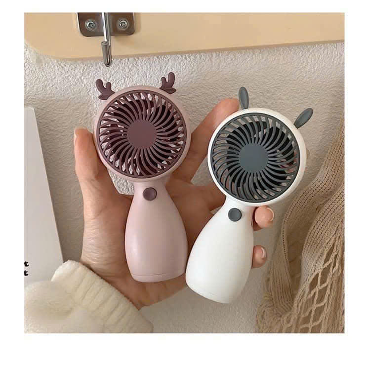 Quạt Mini Tích Điện Cầm Tay Tai Thú