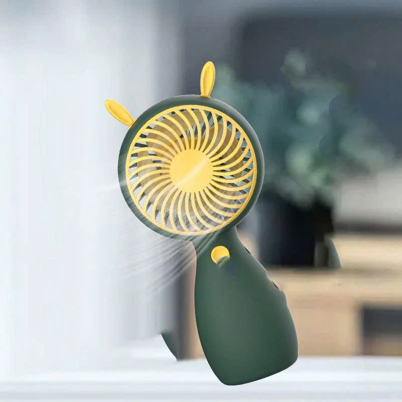 Quạt Mini Tích Điện Cầm Tay Tai Thú