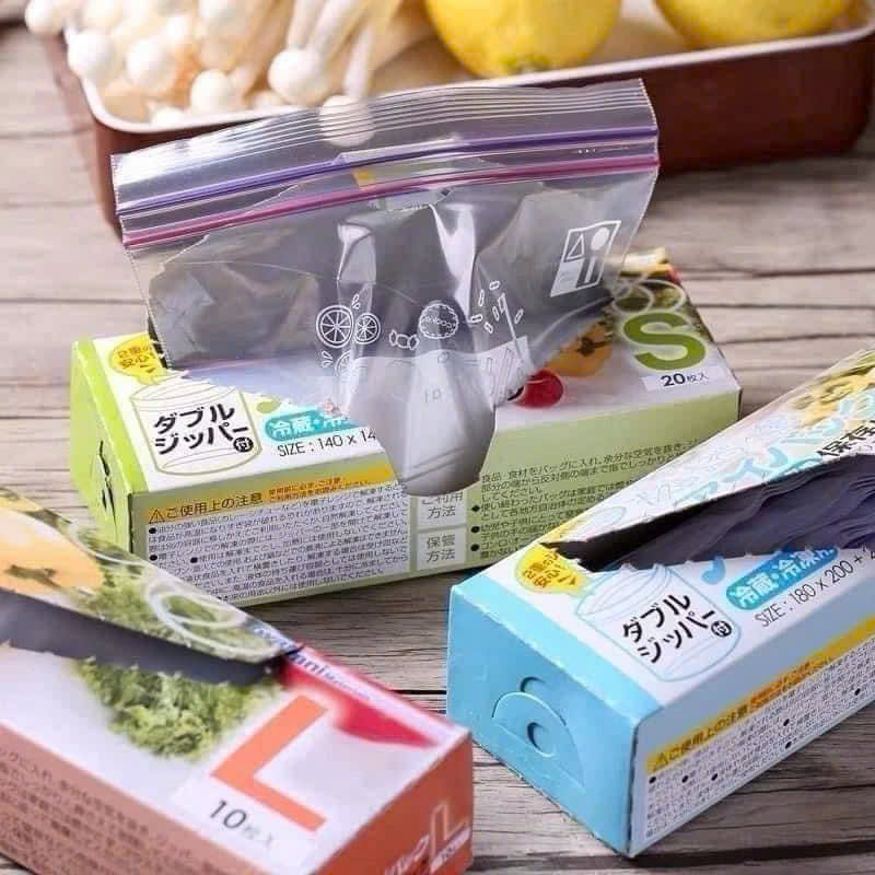SET 3 TÚI ZIP ĐỰNG THỰC PHẨM CÓ KHÓA