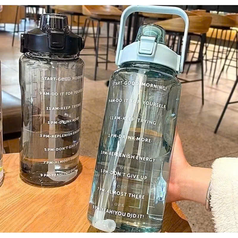 BÌNH NƯỚC NHẮC NHỞ 2L CHIA GIỜ UỐNG