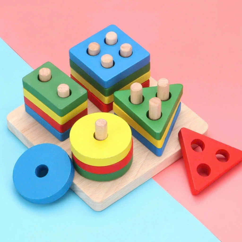 COMBO 6 MÓN ĐỒ CHƠI GỖ MONTESSORI