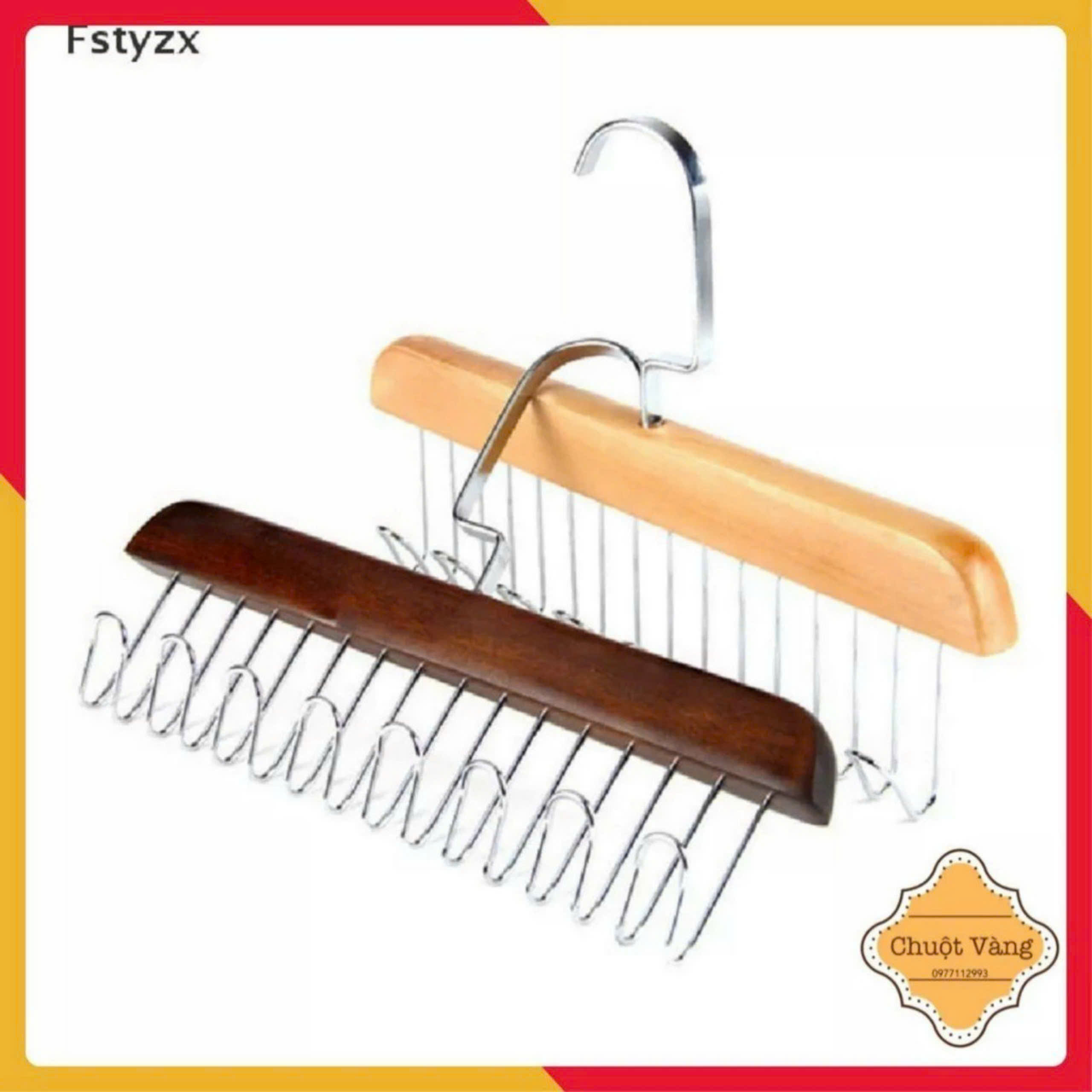 SET 4 Móc Gỗ Treo Đồ Lót