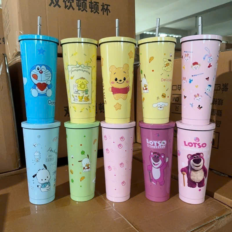 Ly Giữ Nhiệt Họa Tiết Siêu Xinh 750ml