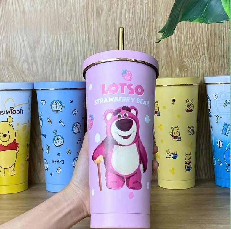 Ly Giữ Nhiệt Họa Tiết Siêu Xinh 750ml
