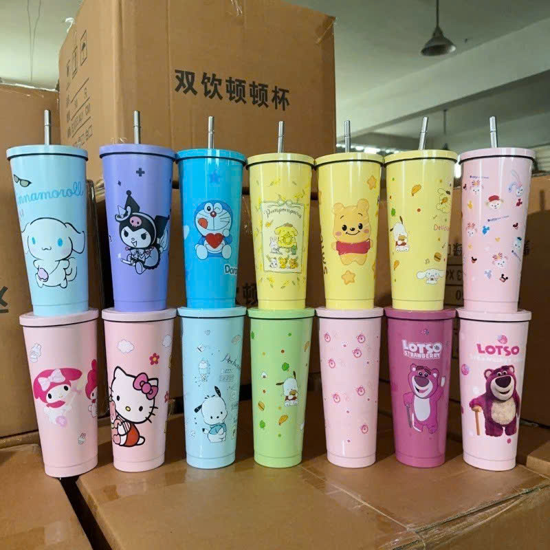 Ly Giữ Nhiệt Họa Tiết Siêu Xinh 750ml
