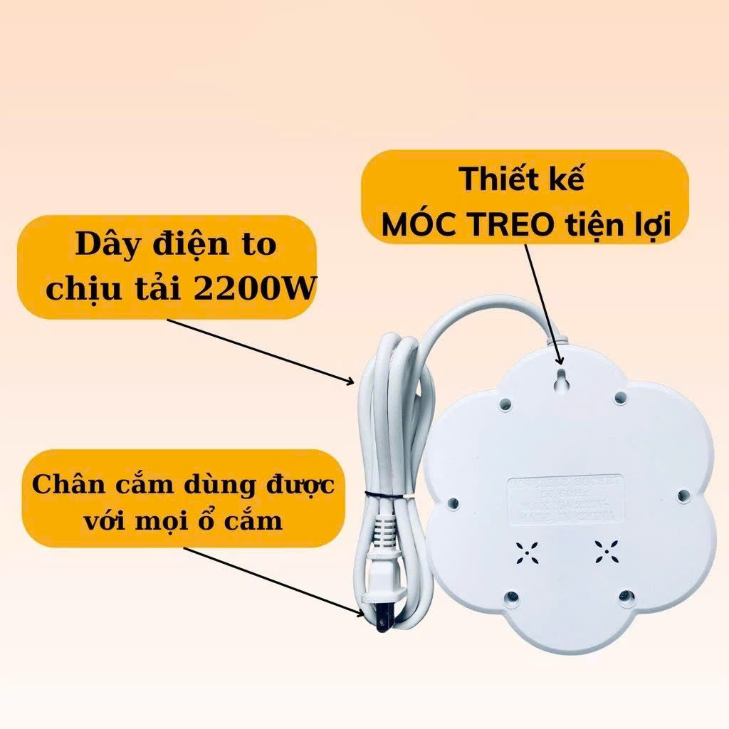 Ổ CẮM ĐIỆN HÌNH HOA ĐA NĂNG