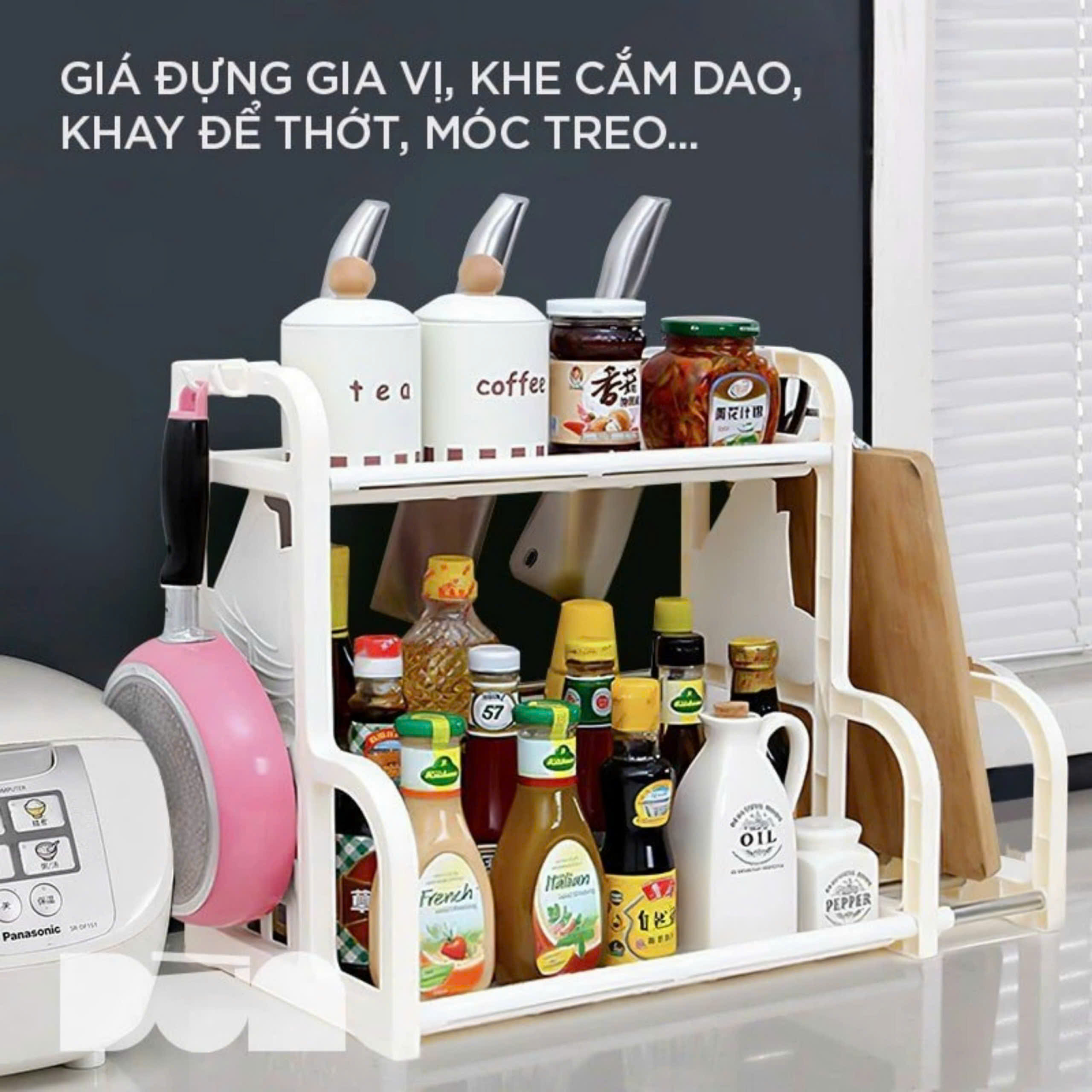 Kệ Đựng Gia Vị Nhà Bếp Chữ B