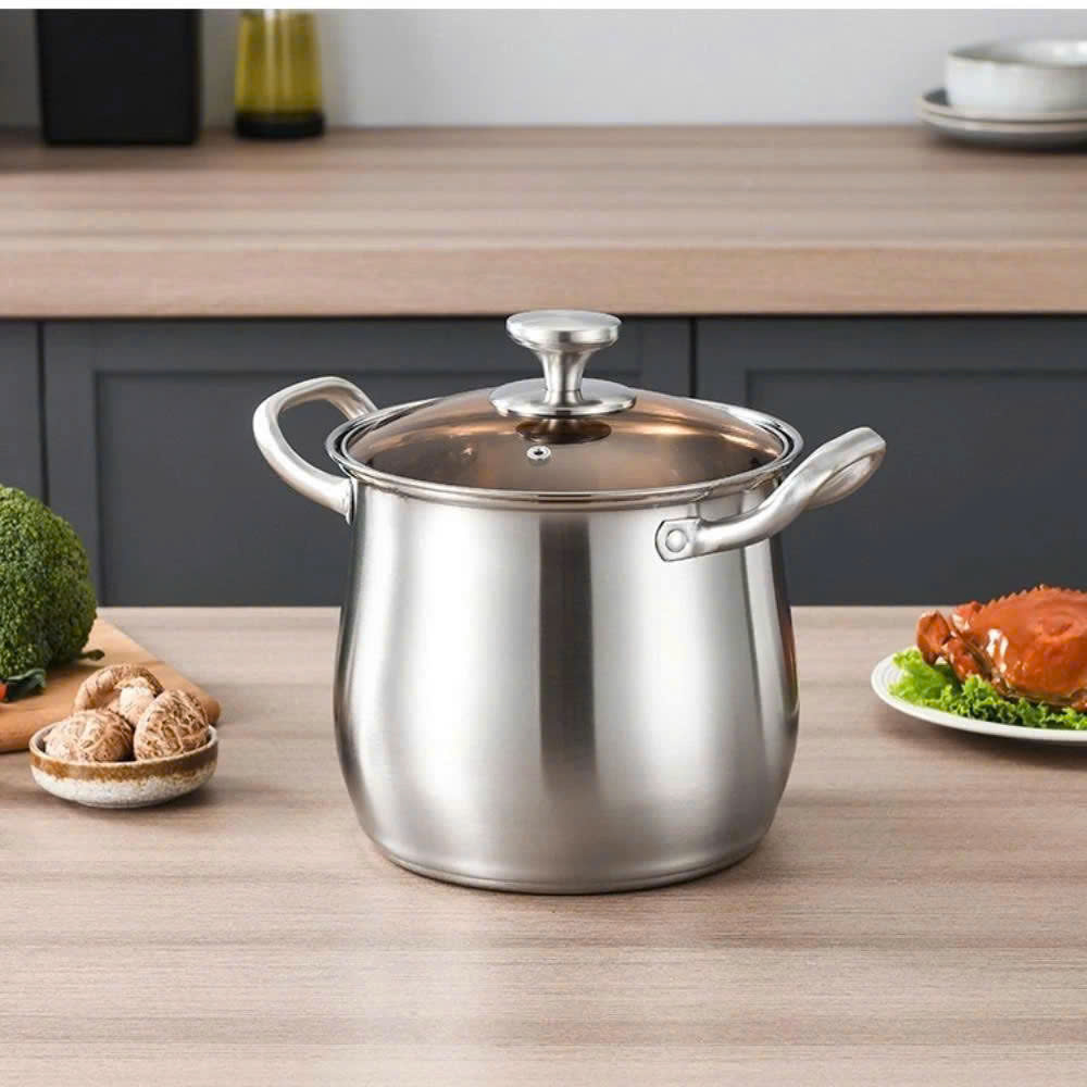 Nồi Luộc Gà Nắp Kính Veri 24cm