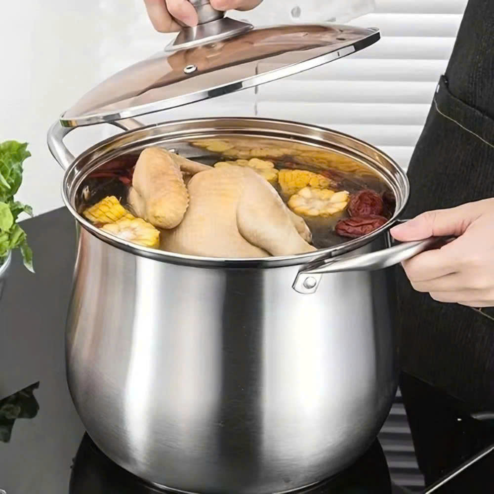 Nồi Luộc Gà Nắp Kính Veri 24cm