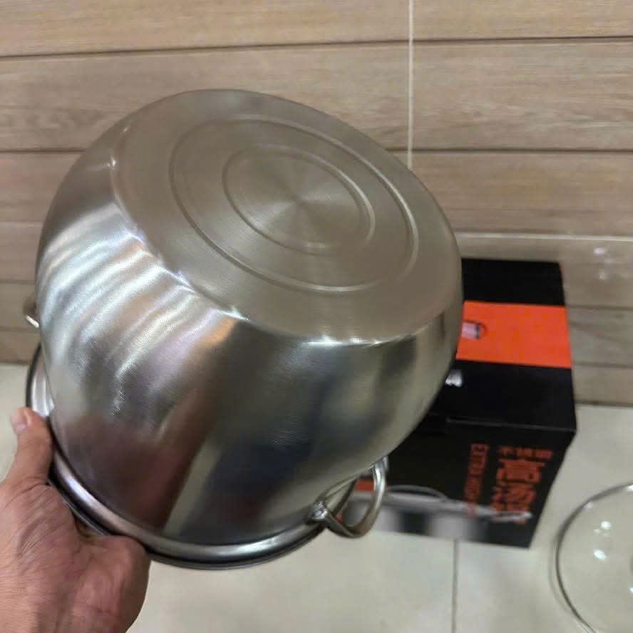 Nồi Luộc Gà Nắp Kính Veri 24cm