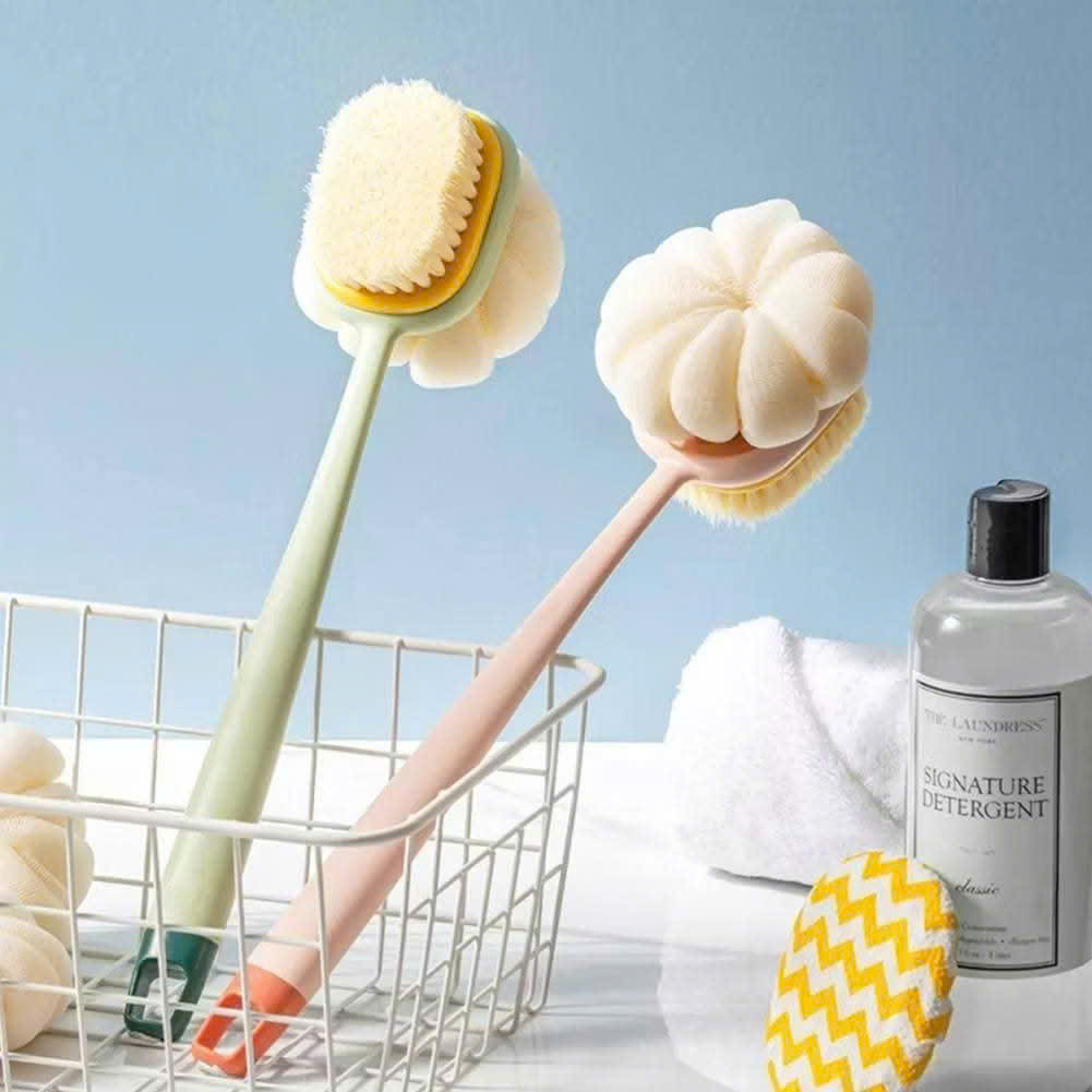 Cây Bông Tắm Chà Lưng 2 Mặt Kèm Bàn Chải
