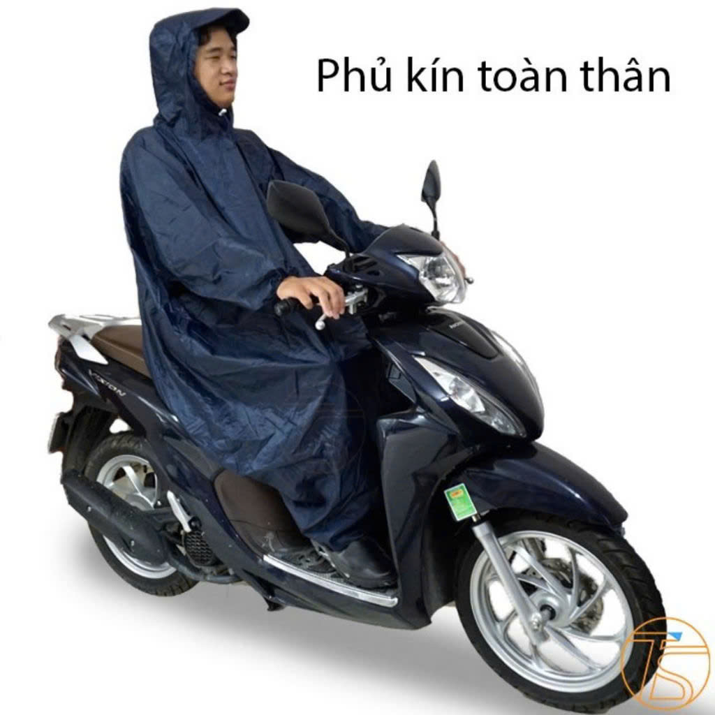Áo Mưa Bít Kín Vải Dù Chống Thấm Dài 1m4