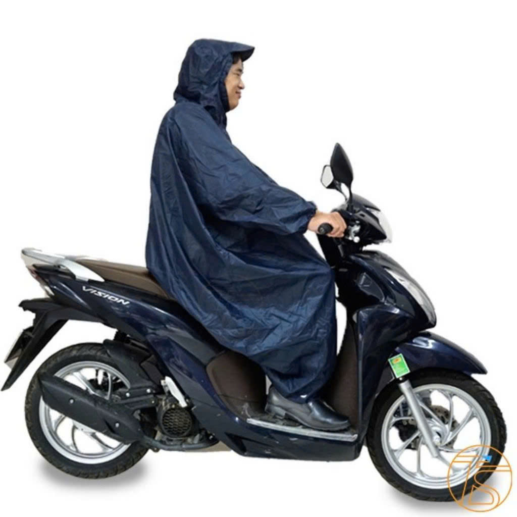 Áo Mưa Bít Kín Vải Dù Chống Thấm Dài 1m4