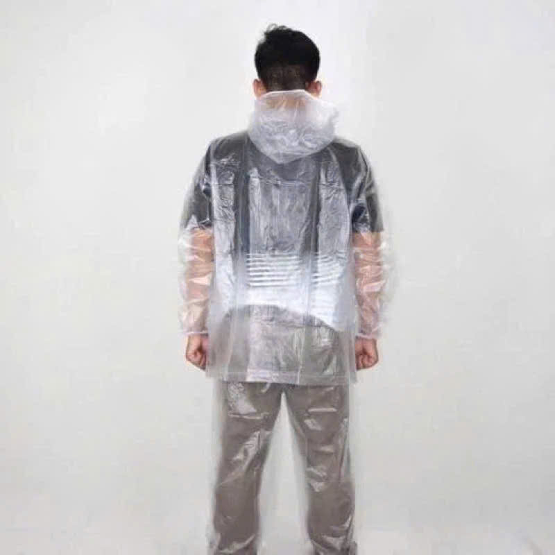 BỘ QUẦN + ÁO MƯA SIÊU DAI TRONG SUỐT
