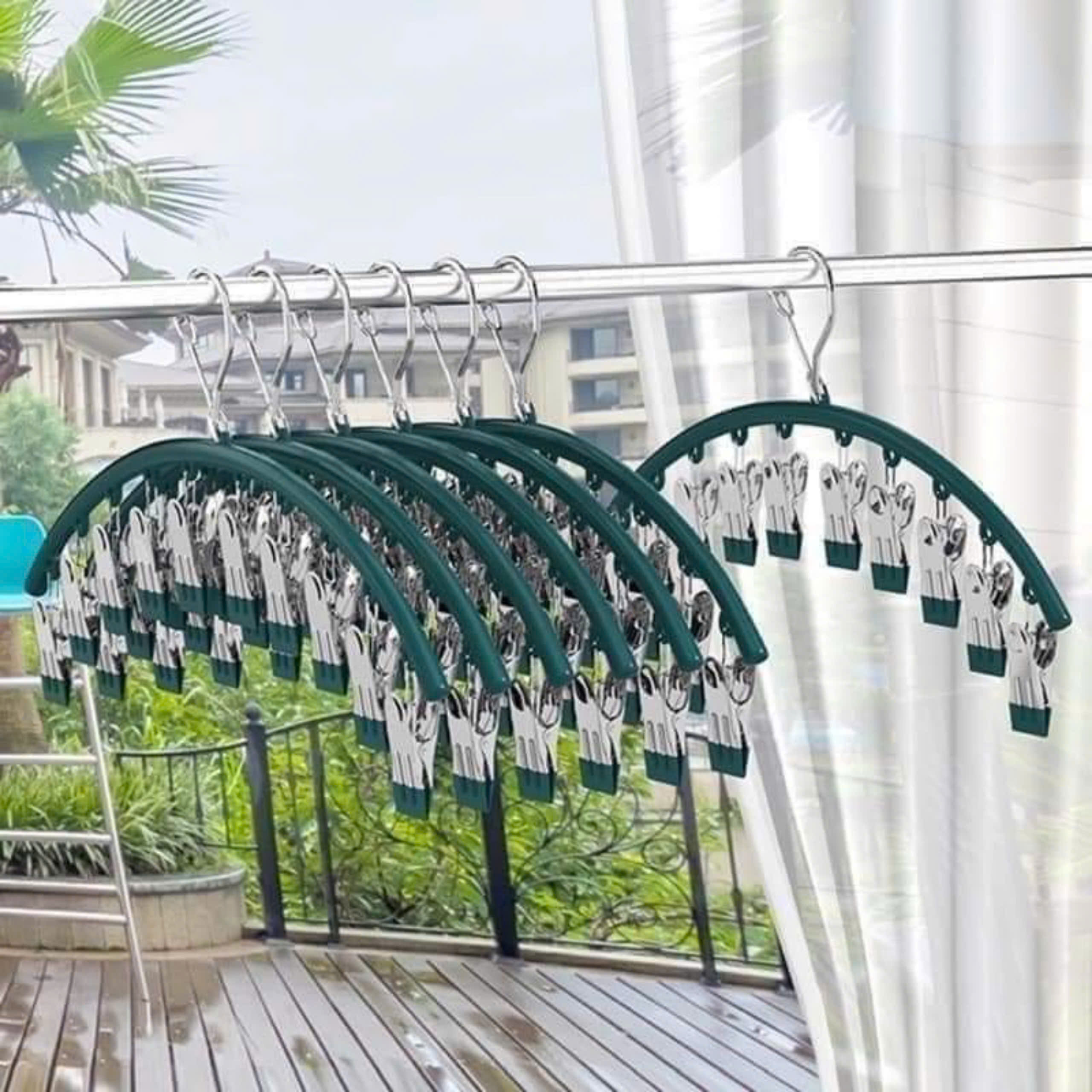 Móc chùm 10 kẹp vòng cung
