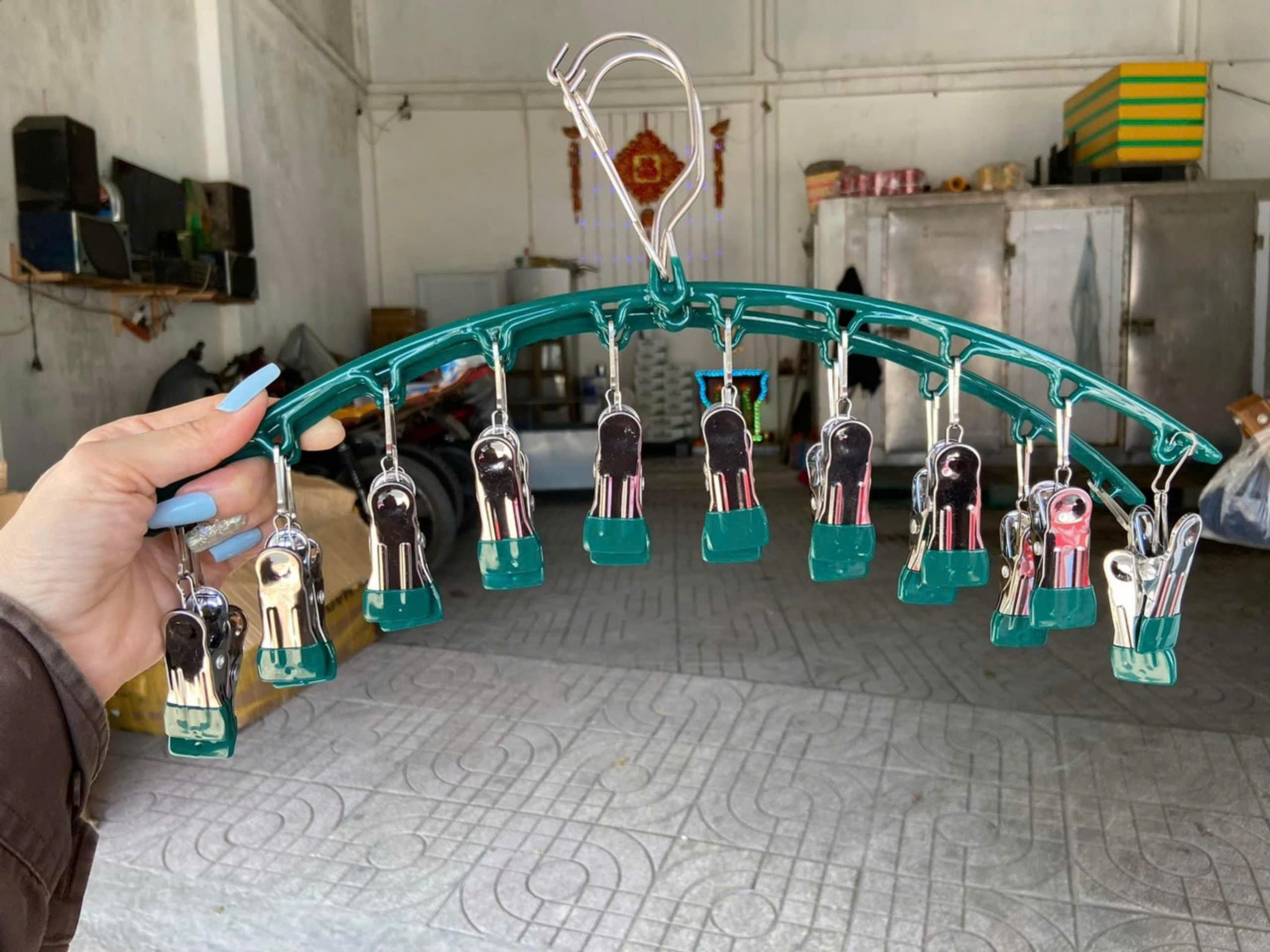 Móc chùm 10 kẹp vòng cung