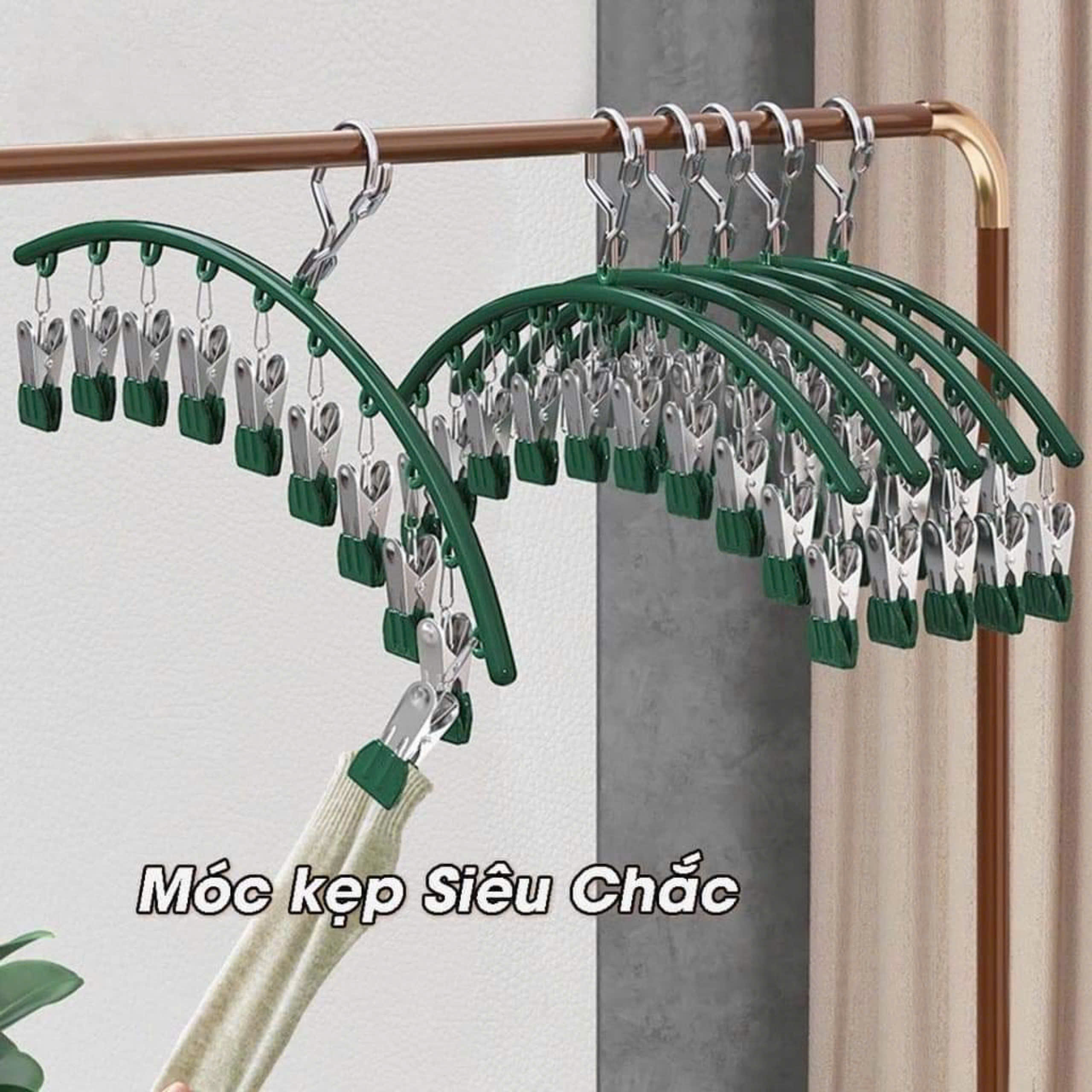 Móc chùm 10 kẹp vòng cung