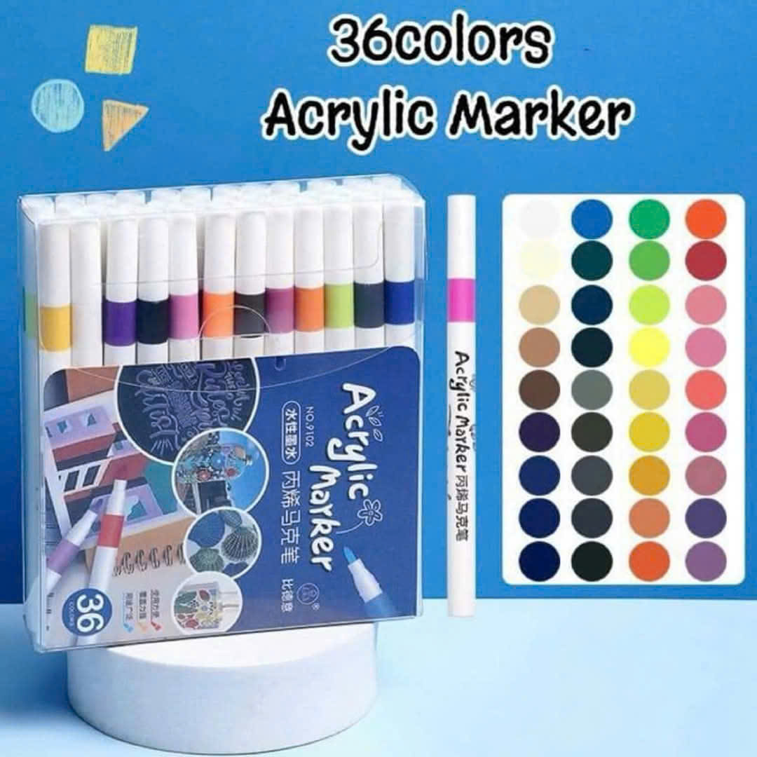 Bộ 36 Cây Bút Màu Acrylic Marker