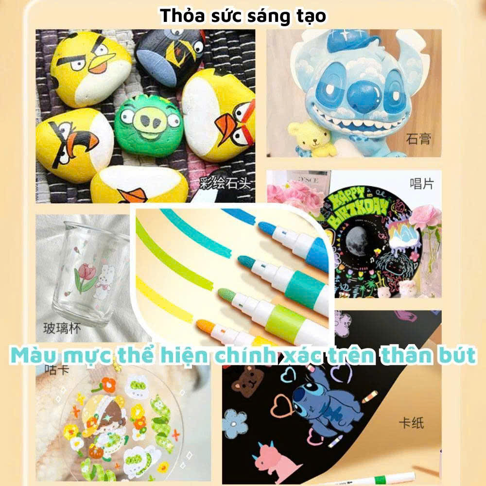 Bộ 36 Cây Bút Màu Acrylic Marker