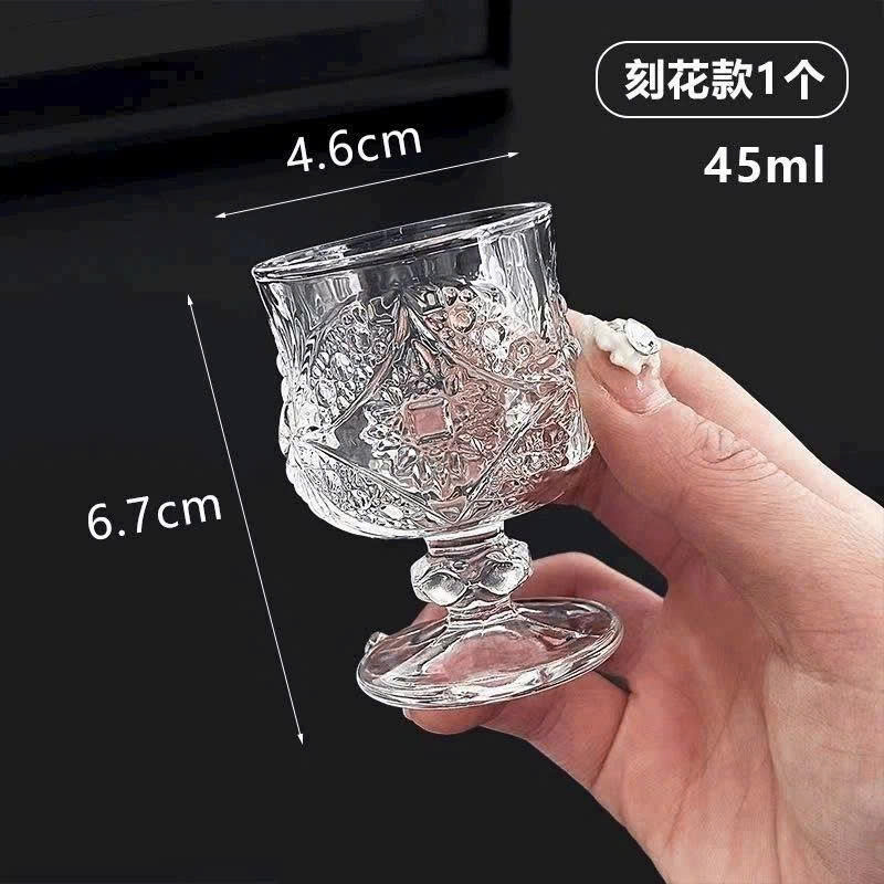 Bộ 6 ly thủy tinh uống rượu siêu sang trọng