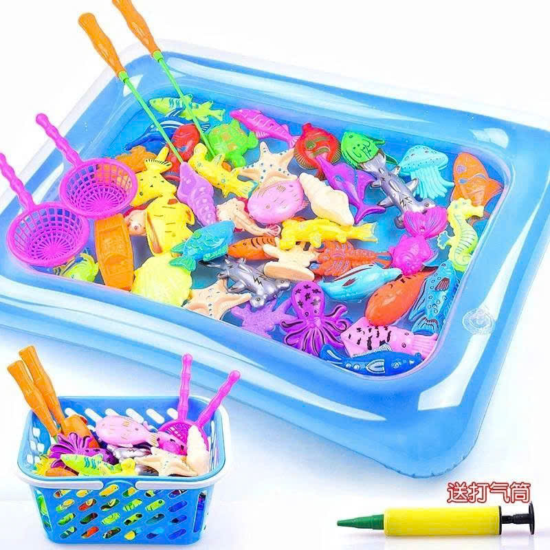 Đồ Chơi Câu Cá 27 Chi Tiết Có Bể Phao Kèm Cần Câu Nhựa Cho Bé Vui Nhộn