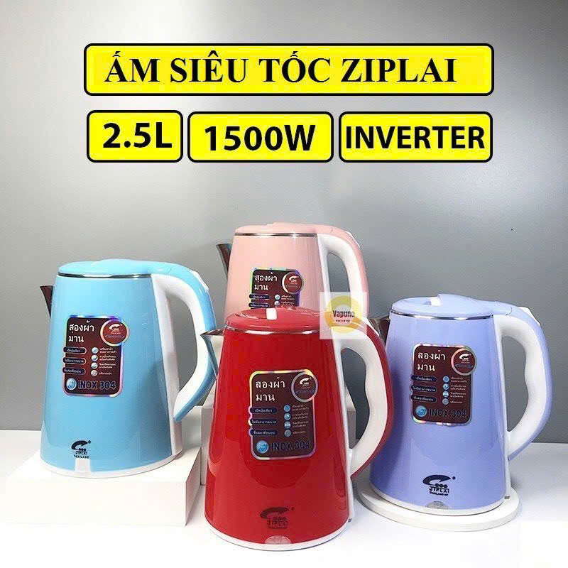 ẤM SIÊU TỐC JIPLAI 2 LỚP 2,5L