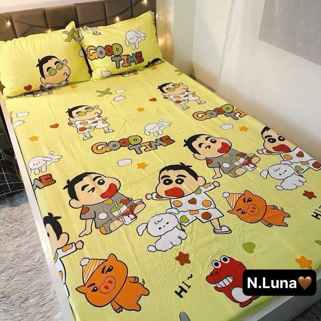 Bộ Ga Gối Poly 3 Món 1m6x2m
