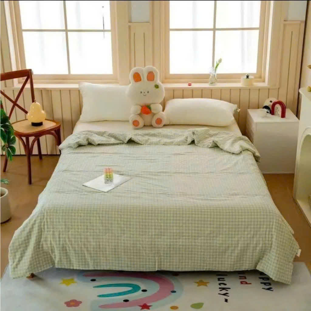 Chăn đũi hè caro Muji Basic 2mx2m3