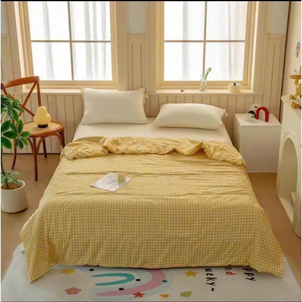 Chăn đũi hè caro Muji Basic 2mx2m3